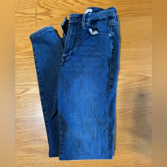 Good American Always Fits Good Dark Blue Skinny Jeans. Brand New. Size 00-4 - Picture 3 of 5